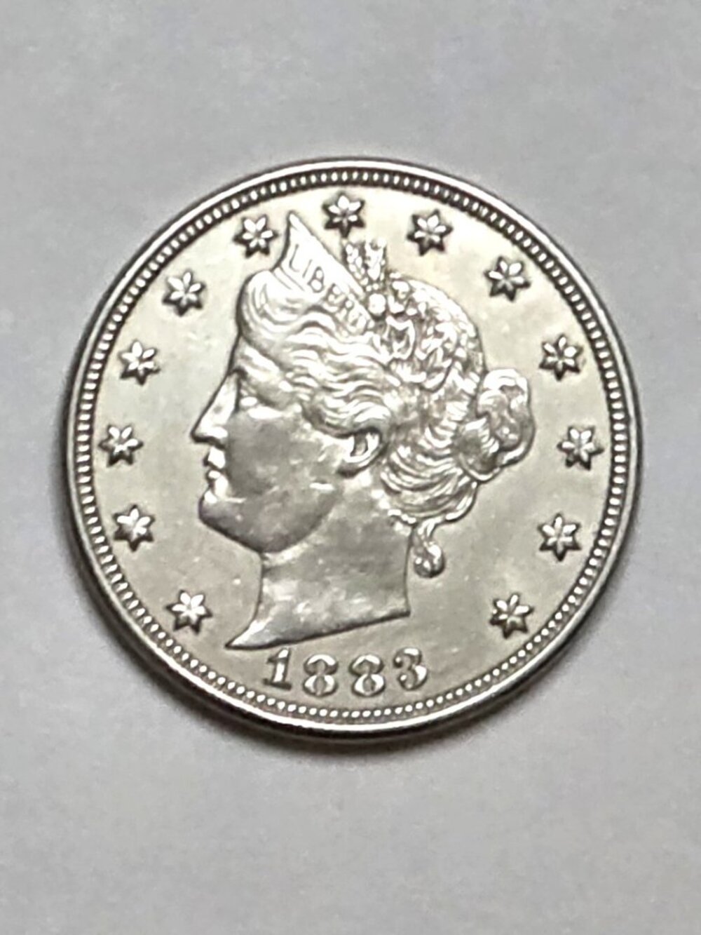 1883 Liberty Head Nickel - Phenomenal Condition I would rate it MS 66 Mint State